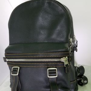 Coach flag pebble leather backpack